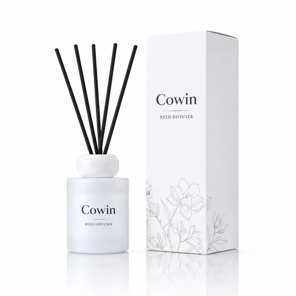 White glass reed diffuser carton