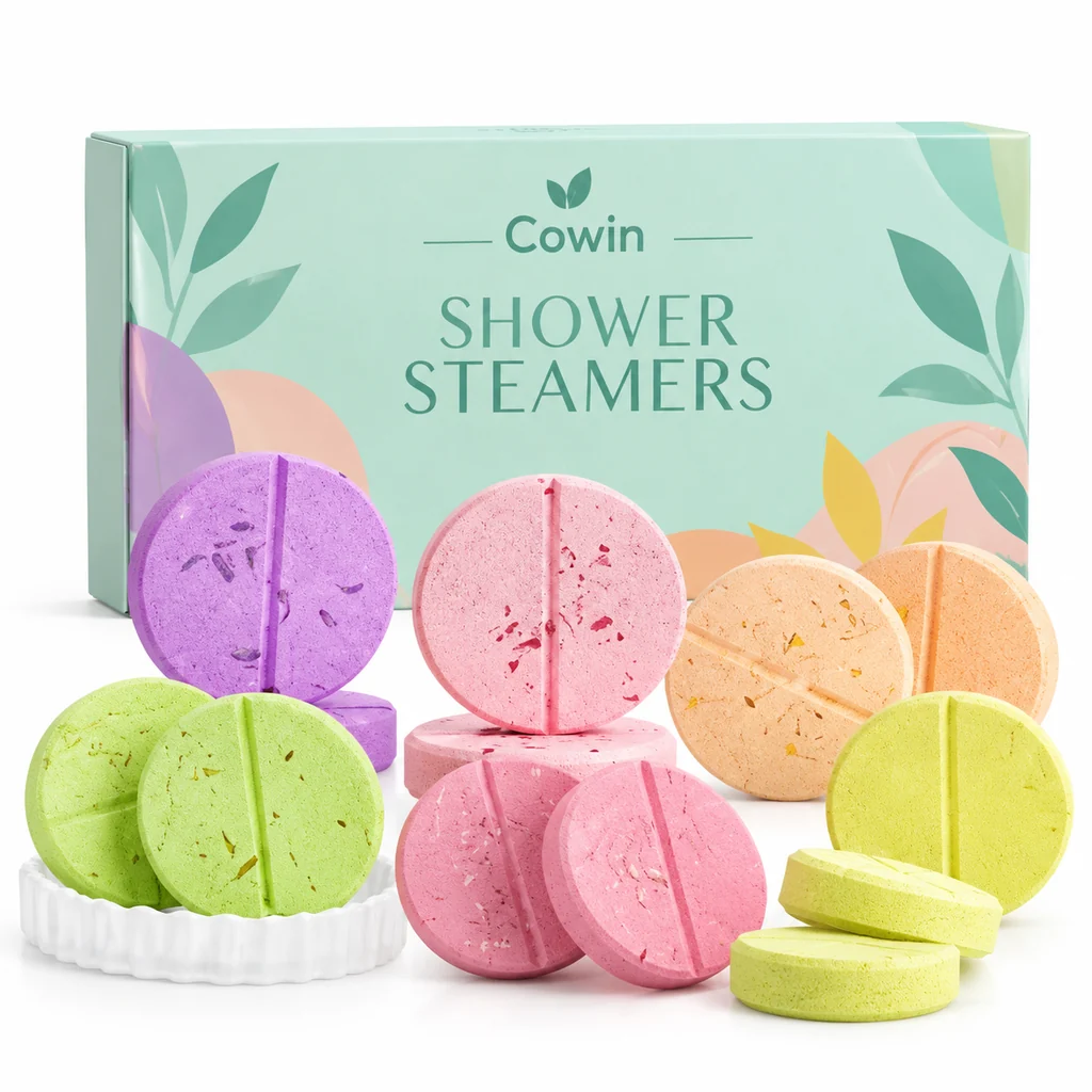 Shower steamer discs mint green gift box