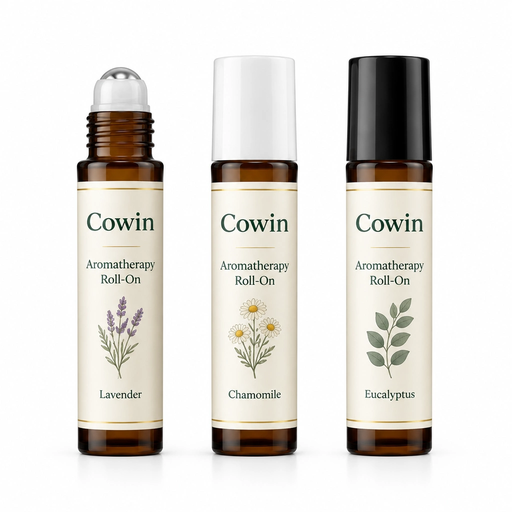 Aromatherapy roll on bottle trio