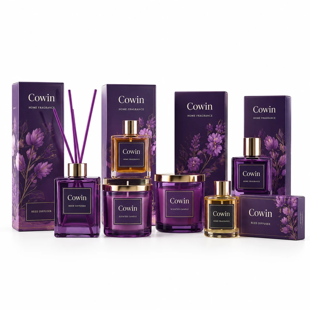 Purple reed diffuser gift collection