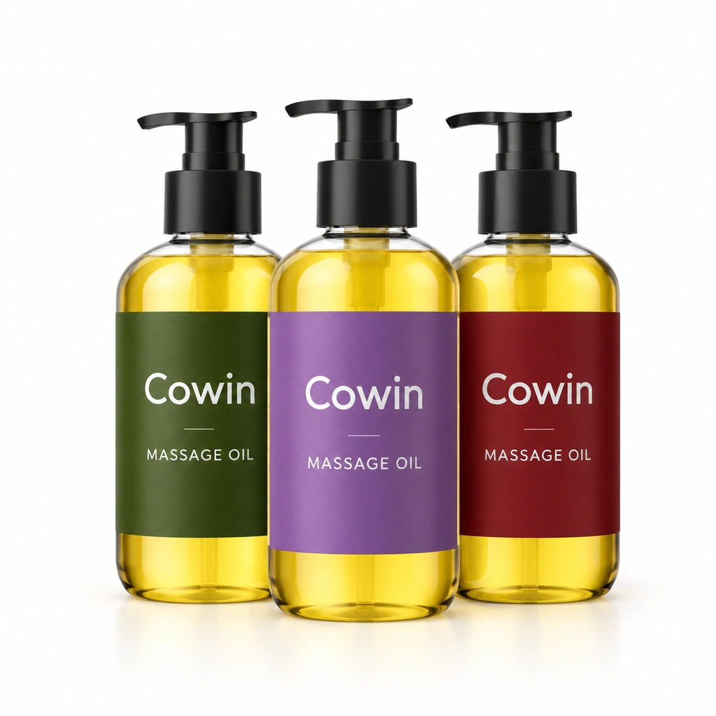 Aromatherapy massage oil pump trio