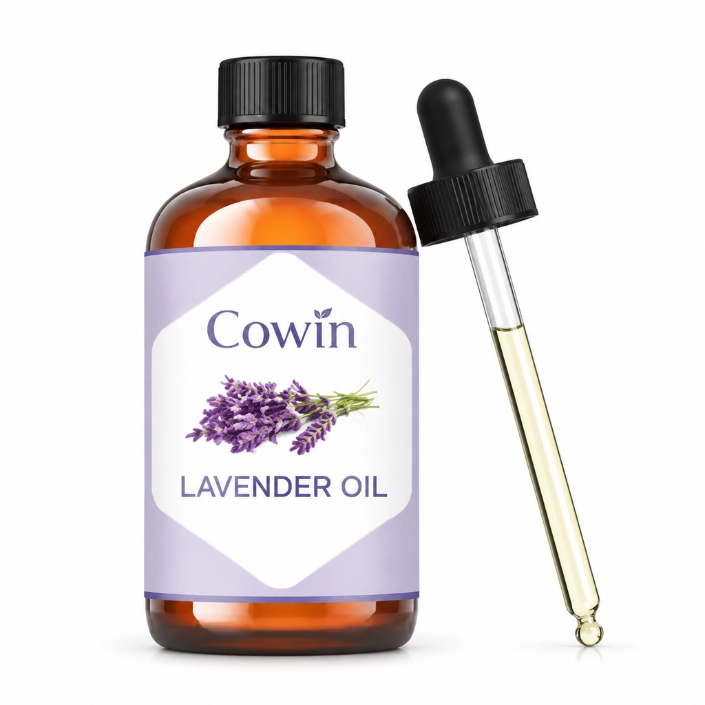 Lavender oil amber bottle glass dropper