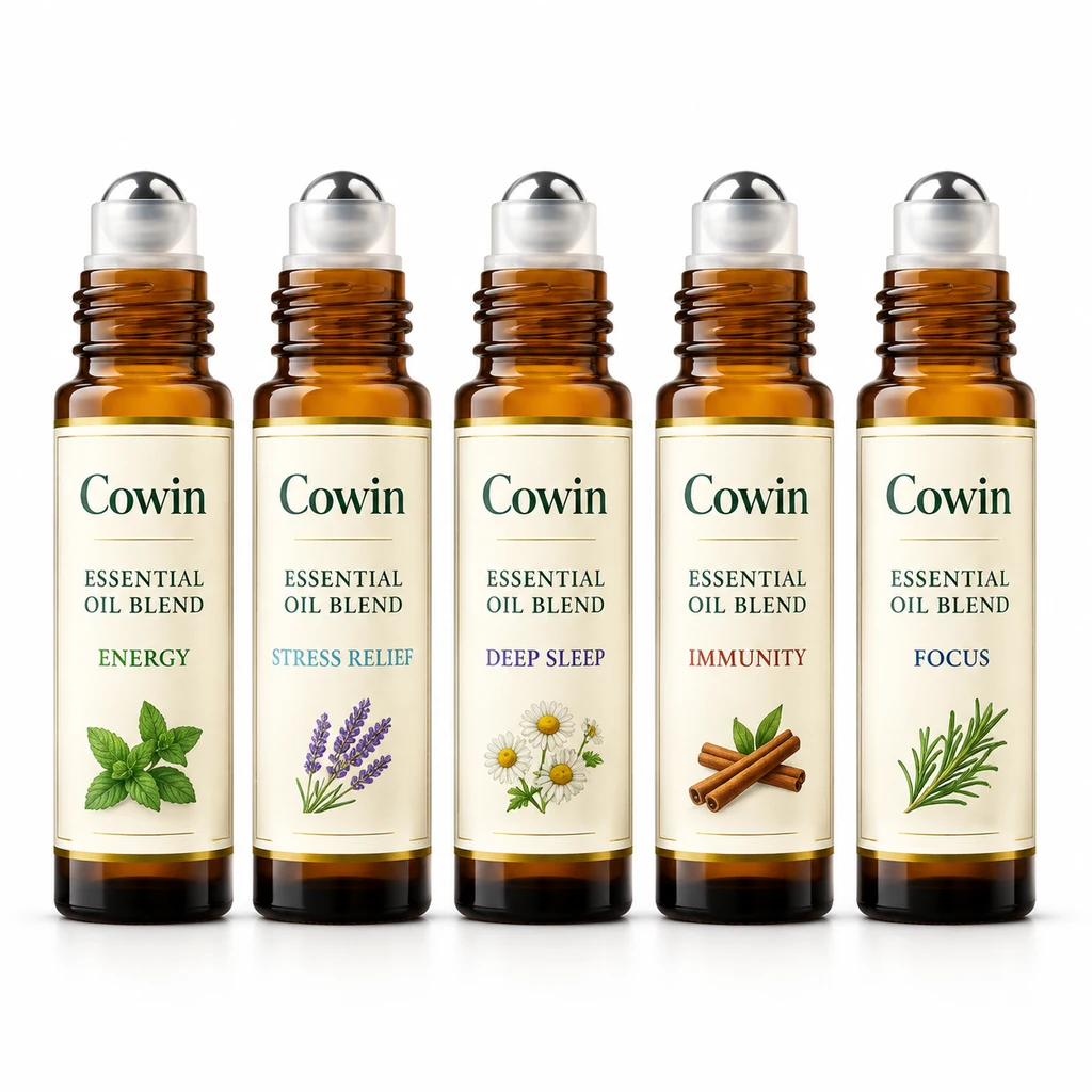 Essential oil roll on blend set