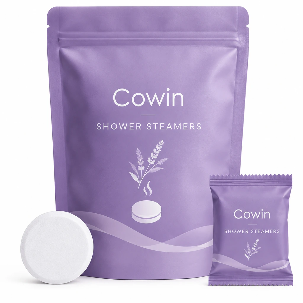 Shower steamers purple pouch sachet