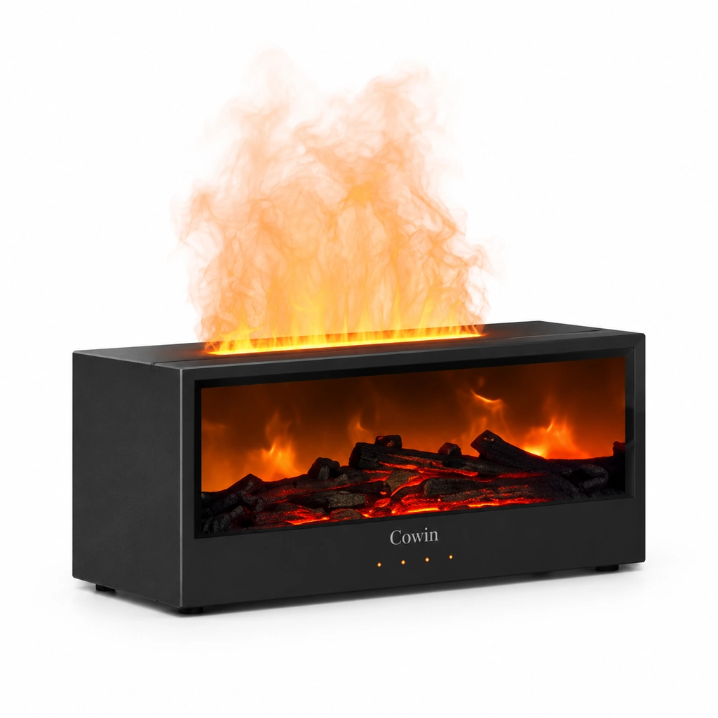 Black fireplace aroma diffuser