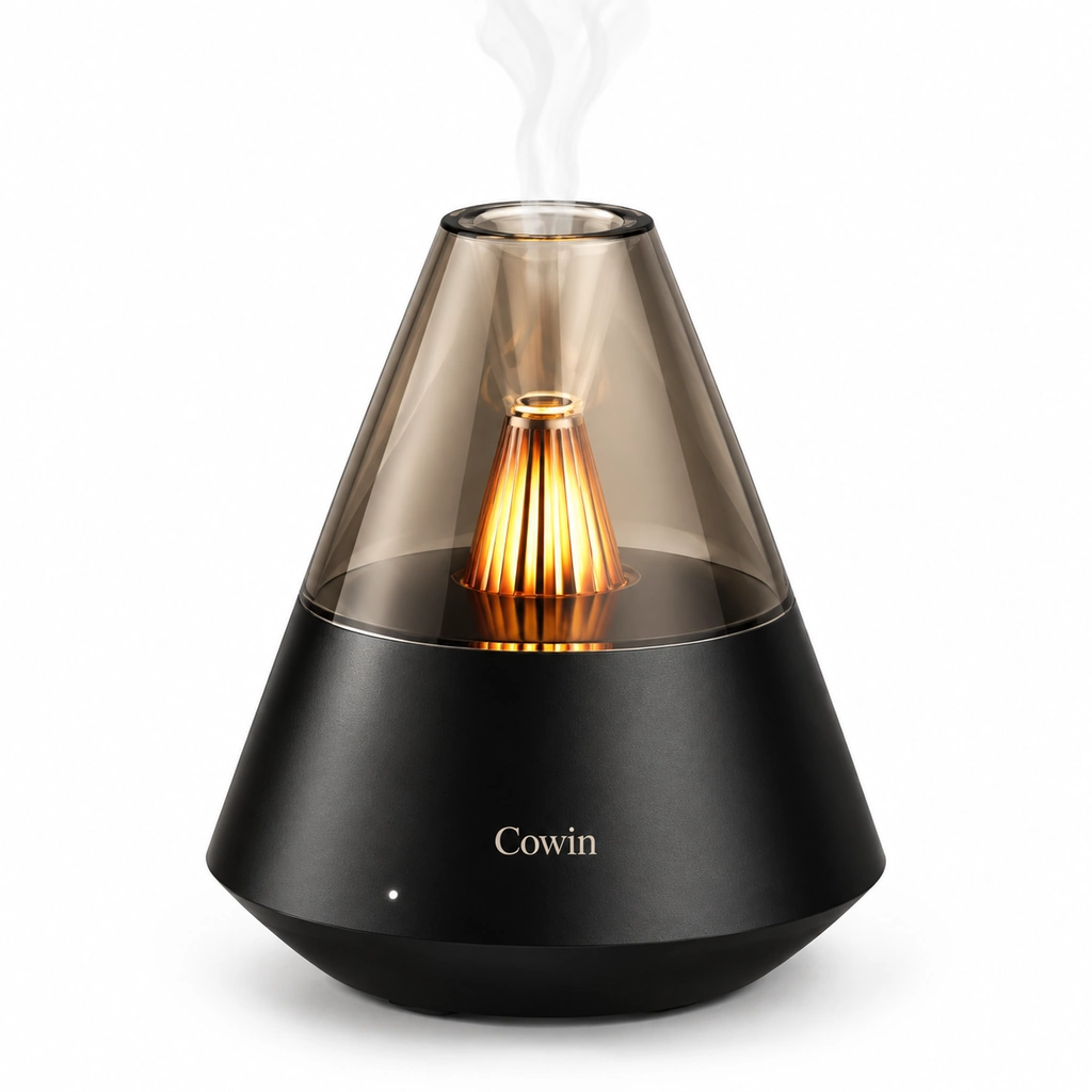 Black cone flame aroma diffuser