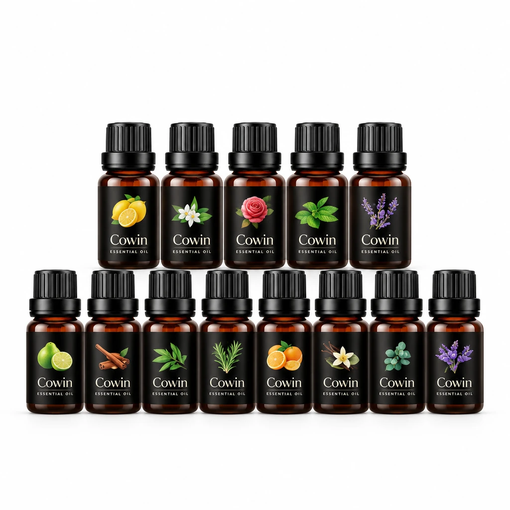 Essential oil black label bottle collection 02