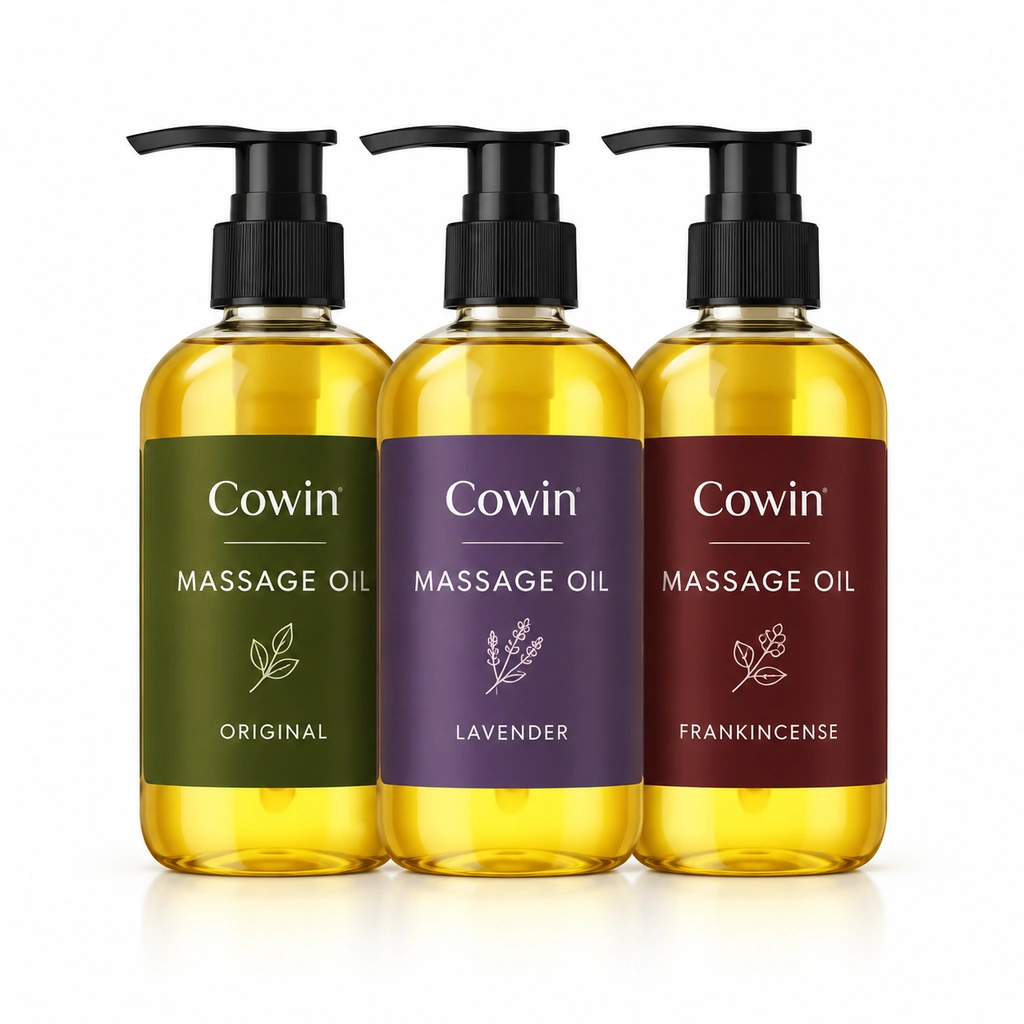 Massage oil lavender frankincense trio