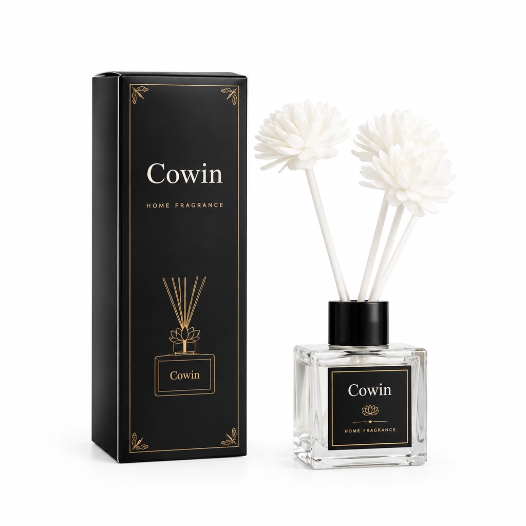 Floral reed diffuser black gift box