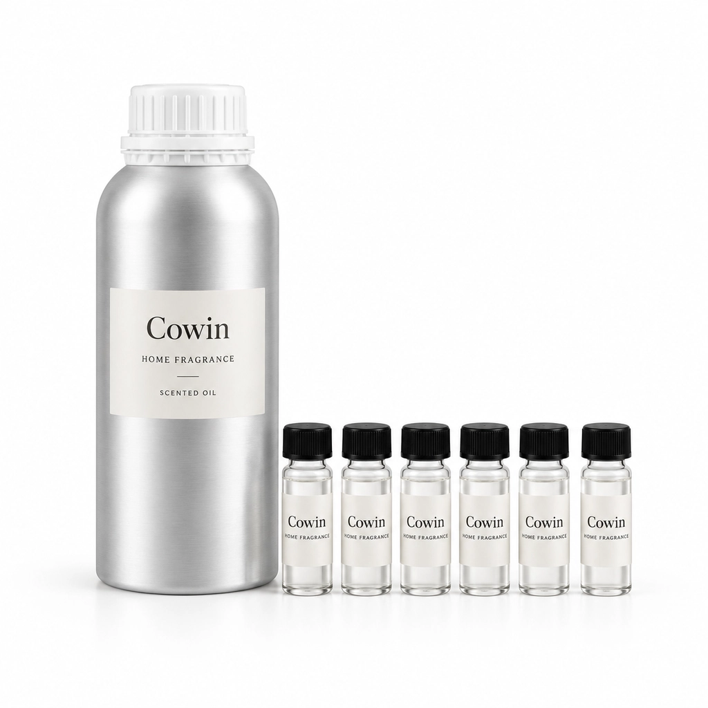 Silver aroma oil bottle sample set