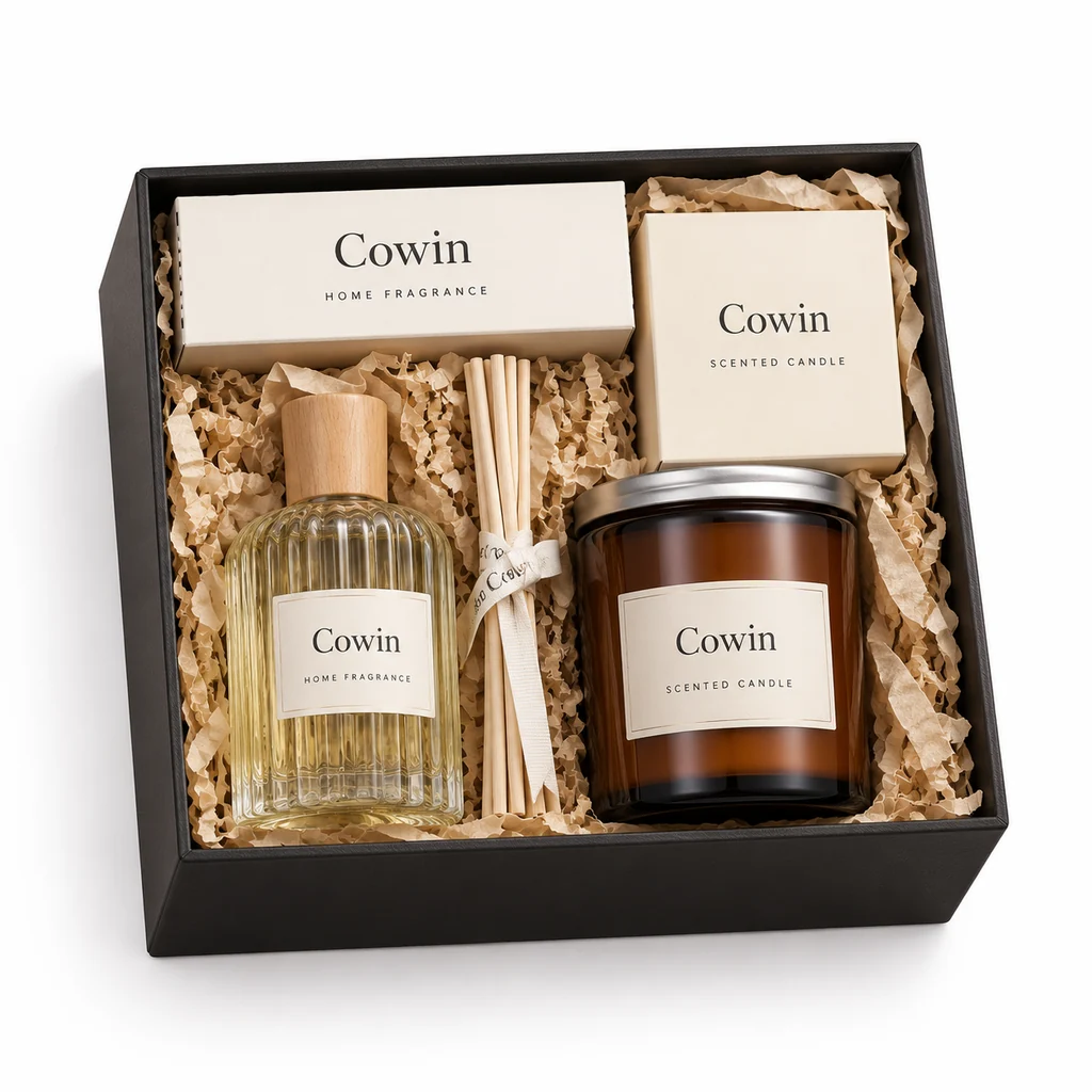 Amber candle fragrance gift set