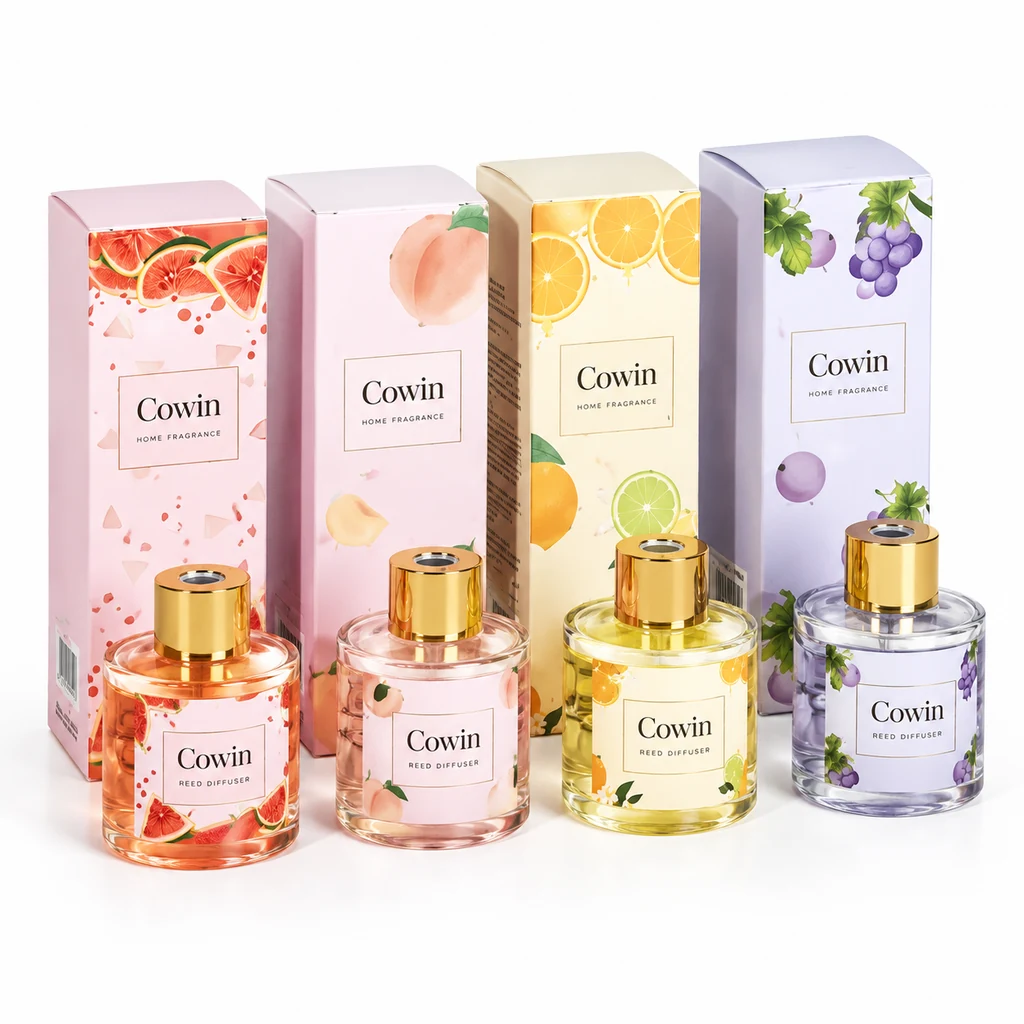 Fruit design reed diffuser bottles cartons